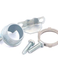 12 Pack One Half Inch Clamp Type Cable Connectors For Metallic Conduit Zinc Die Cast Silver Finish with screws and ring