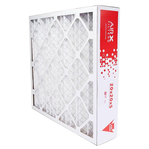 Corner view of MERV 8 Furnace Filter 20x20x5 Replacement For Honeywell FC100A1011 FC200E1011 CF200A1024 with synthetic media