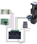 Hella Sturdy 50mm Linear Slide Rail Kit With T6X4 Lead Screw Actuator, wiring diagram for CNC routers and 3D printers.
