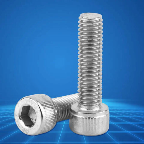 Awesome Heavy Duty Hex Socket Cap Head Screws Bolts Fastener Assortment Kit Featuring Premium Stainless Steel Industrial Repair Tool Set, M3 M5 M6 M8 sizes.