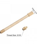 Brass Straight Grease Fitting Set With G1 8 Thread, 160mm Length, hydraulic lubrication fittings for machinery, rust resistant