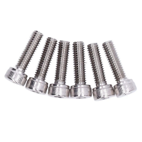 Solid Pack Of Galvanized Steel Hex Socket Head Cap Screws, 100 Assorted M4 Machine Bolts, Pro Level Wrench Ready Fasteners For Gritty Job Sites And Equipment Fixup, 8 To 20 Mm Lengths, six M4 bolts with zinc coating.