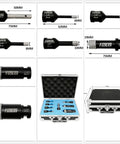 Pro Grade Diamond Drill Bit Set Tile Hole Saw Kit with various sizes and carrying case for porcelain tile granite marble masonry