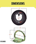 Heavy Duty Flush Mount D Rings 10 Pack Slick Flat Fit Rock Solid Galvanized Steel Trailer Cargo Tie Downs dimensions diagram.