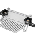 Adjustable Abs Featherboard Featuring T Slot And T Track Mounts For Table Saw Router Table Band Saw Setup with black knobs and white body