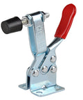 2pc red-handled toggle clamps, metal body, horizontal quick-release, 198 lb capacity
