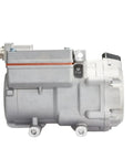 Top Shelf 540V DC Electric Air Conditioning Compressor With Integrated Water Pump For EV Cars Trucks And Buses side view showing design and connectivity features.