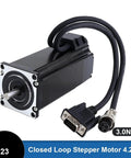 Closed-Loop Stepper Motor With 3Nm Torque, 57X138mm Frame, 425 Oz-In Output, Encoder 1000 CPR, One Piece Unit