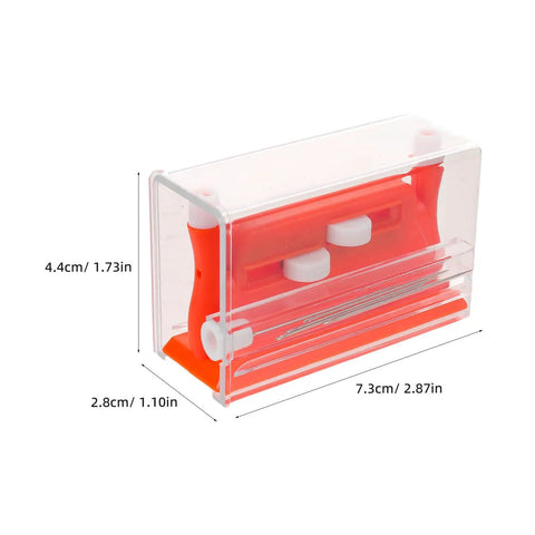 Triple Pack Double Head Needle Threader Tool For Hand Sewing With Accurate Thread Insertion And User Friendly Plastic Design Portable Orange Threading Tool For On The Go Use, 7.3cm