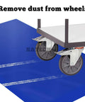 Keep The Floors Spotless With Heavy Duty Tacky Mats 24 By 36 Inches White Adhesive Roll Out Sheets for quick cleanup under cart wheels.