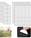 Clear Seventy Piece Table Cloth Clips Set For Outdoor Picnics And Parties Windproof Clips With Adhesive Putty on table setup.