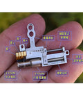 Compact 11mm Stroke Linear Actuator Tiny Five Millimeter Travel 5V 2 Phase Four Wire Precision Metal Gearbox Stepper Motor.