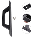Black Aluminum Alloy Barn Door Pull Handle For Sliding Doors And Closets Heavy Duty Garage Shed Cabinet Hardware With Smooth Grip Rust Resistant For Interior And Exterior Use