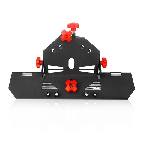 Front view of 45 Degree Tile Chamfering Tool For 4.5 Inch And 5 Inch Angle Grinders, Anti Slip Bevel Cutter With Adjustable Base Plate.