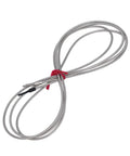 Two Pack Transmissive Fiber Optic Sensor Built For Brutal Heat With 0 To 2100mm Detection Range And 300C Temp Tolerance Ideal Replacement For FU 84C In Industrial Automation, stainless steel braided sensor cable