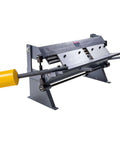 Box and Pan Brake 24 Inch Sheet Metal Bender, 16-Gauge Mild Steel Capacity, Heavy-Duty Aluminum Folder with 5 Fingers