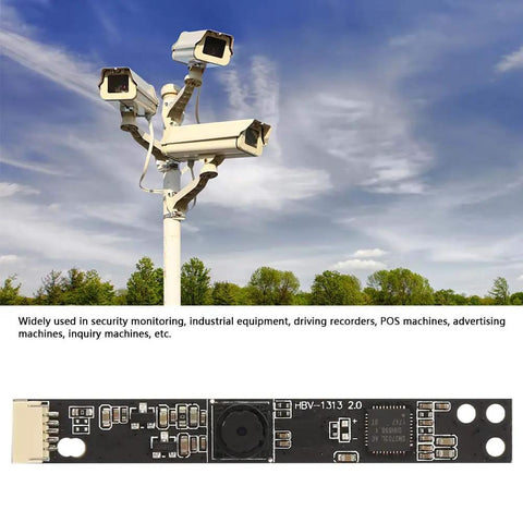 2MP Ov5640 USB Camera Module with 60 Degree Wide Angle Lens, below surveillance cameras, ideal for industrial and POS machines.