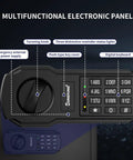 Secure 60 Key Wall Safe With Sensor Light Electronic Key Cabinet Emergency External Power Supply multifunctional panel