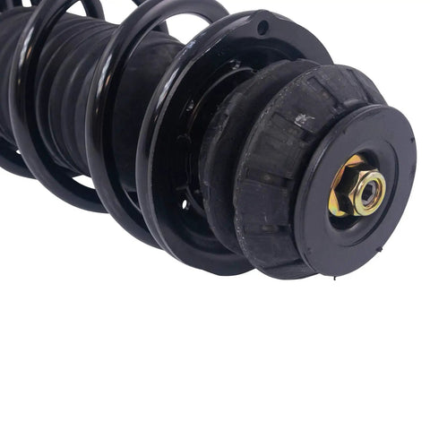 Front Steering And Suspension Kit With Two Front Inner And Outer Tie Rods Two Front Lower Control Arms With Ball Joints Strut And Spring Assemblies And Sway Bar Links For 2012 To 2019 Nissan Versa And 2014 To 2019 Versa Note black strut assembly