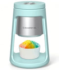 Cool Blue 130W Electric Shaved Ice Machine And Snow Cone Maker Featuring Smart Overheat Protection And A Fast Ice Shaver With Two Bonus Ice Cups That Hit Different For Real Summer Vibes.