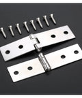 Sharp Look 4 Hole Cabinet Door Luggage Hinges With Screws Built Legit Solid Heavy Duty Vintage Wood Box Hardware For Furniture Upgrade.