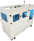 Automatic Carton Sealer And Tape Sealer 220V For Fast Box Packing, Handles 8 To 15 Boxes Per Minute, Fits Cartons 11 To 21.7 Inches Long And 6.7 To 19.7 Inches High, 20 Meters Per Minute Sealing Speed, Fully Auto With Smart Touchscreen, white enclosed unit