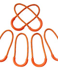 Heavy Duty Universal Zipper Pull Cord Tab Replacement For Luggage Backpacks And Jackets With Paracord Grip In Safety Orange