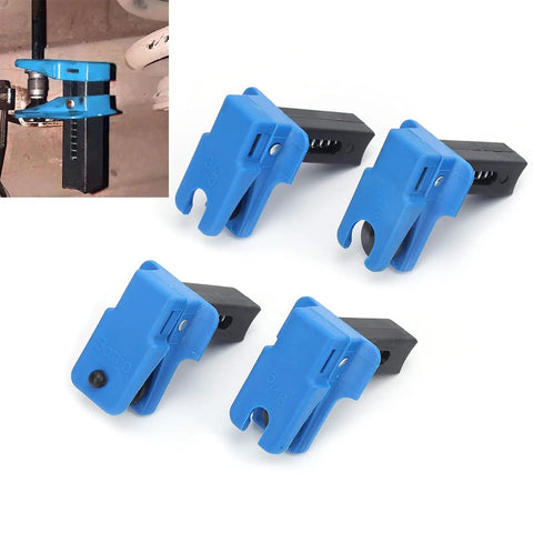 4 Piece Oil Pipe Clamp Set For Auto Repair And Maintenance, Vertical Hose Clamp For Brake Lines, ABS Plastic Construction
