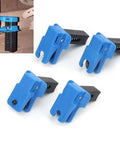Four Pack ABS Oil Pipe Clamps For Car Repair And Maintenance, showing blue and black plastic clips for hose management.