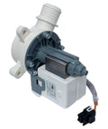 Drain Pump Replacement For GE Washers WH23X24178 No Fuss Install Durable GE Washer Drain Pump High Flow Quiet Operation Fits Most GE Models Reliable Home Appliance Part, white plastic pump with connector