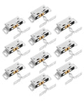 Closet Door Ball Catch Kit With Adjustable Tension 10 Pairs Stainless Steel Quiet No Fuss Install Noise Reduction Silver Finish