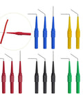 Colorful back probes for electrical testing in 90, 135, and straight angles, part of the Back Probe Kit For Electrical Testing.
