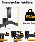 Heavy Duty Wall Mount Tactical Gear Stand Holds Up To 100 Lbs With Solid Wood Frame And Rust Proof Steel dimensions and features