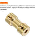 5 Pack 3mm To 3mm Brass Shaft Coupler Connector With Screws And Hex Wrench For RC Cars Wheels Shafts And Motors Durable Brass Joint