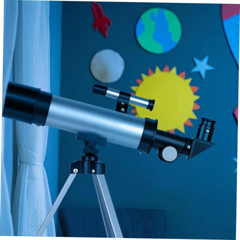 Starter Refractor Telescope With Adjustable Tripod For Adults No Fuss Lightweight Compact Astronomy Scope, indoor setup view