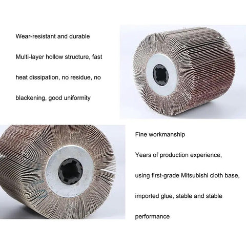 Two Pack 120mm Flap Wheel Abrasive Cloth For Polishing Stainless Steel And Aluminum, Grits 60 80 120 180 240 320 with fine workmanship