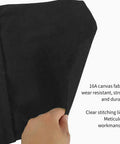 Heavy Duty Chef Knife Roll Bag Forged From Hella Tough 16a Canvas To Shield All Sharp Kitchen Blades During Daily Grinds close-up of stitching.