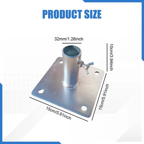 Heavy Duty Scaffolding Base Plates Made From Iron With Anti Rust Coating Welded Construction Adjustable Mobile Support