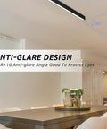Black Matte LED Linear Pendant Light Ceiling Mount Fixture Aluminum Build 200CM Length White 6000K Daylight in dining room