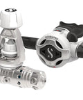 MK25 EVO S620 Ti White Yoke Dive Regulator System with air balanced piston, XTIS thermal insulation, chrome brass body