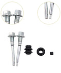 Top Notch Rear Disc Brake Caliper Slider Pin Kit Featuring Durable Metal and Rubber Bushings With Guide Pin Boot For Smooth Gliding And Reliable Stopping Power That Saves You Big Bucks On Repair Bills, metal pins