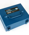 Blue carrying case for Double D Punch Die Set Pro Grade 0.769 In By 0.642 In Knockout Holes With Case Hardened Tool Steel Dies
