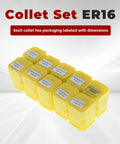ER16 Spring Collet Set 1 To 10mm For CNC Milling Lathe Tools And Work Holding Engraving Machine High Precision Collets 0.015mm Accuracy