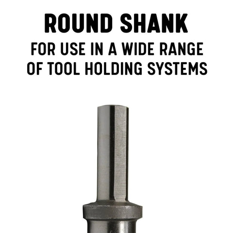 Drill America 5/8 in bridge/construction reamer with 1/2 in shank, silver steel round shank tool