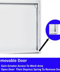 Heavy Duty 12 By 12 Inch Flush Access Panel With Screwdriver Lock Latch showing removable door detail for plumbing access.