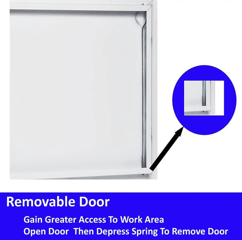 Heavy Duty 12 By 12 Inch Flush Access Panel With Screwdriver Lock Latch showing removable door detail for plumbing access.