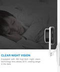 Indoor Smart Camera With 1080P HD Video AI Human Detection Night Vision Two Way Audio 2.4 GHz WiFi Nanny Cam in bedroom