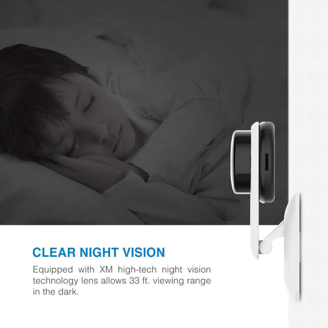 Indoor Smart Camera With 1080P HD Video AI Human Detection Night Vision Two Way Audio 2.4 GHz WiFi Nanny Cam in bedroom