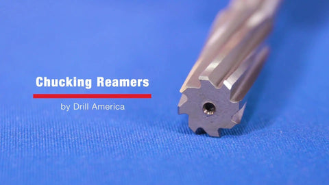 One Eighth Inch High Speed Steel Straight Shank Chucking Reamer DWR Series For Pro Grade Hole Drilling On Metal