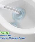 Disposable Toilet Brush With Holder For Deep Clean Toilet Bowl, 14 Refills Included in action cleaning toilet bowl